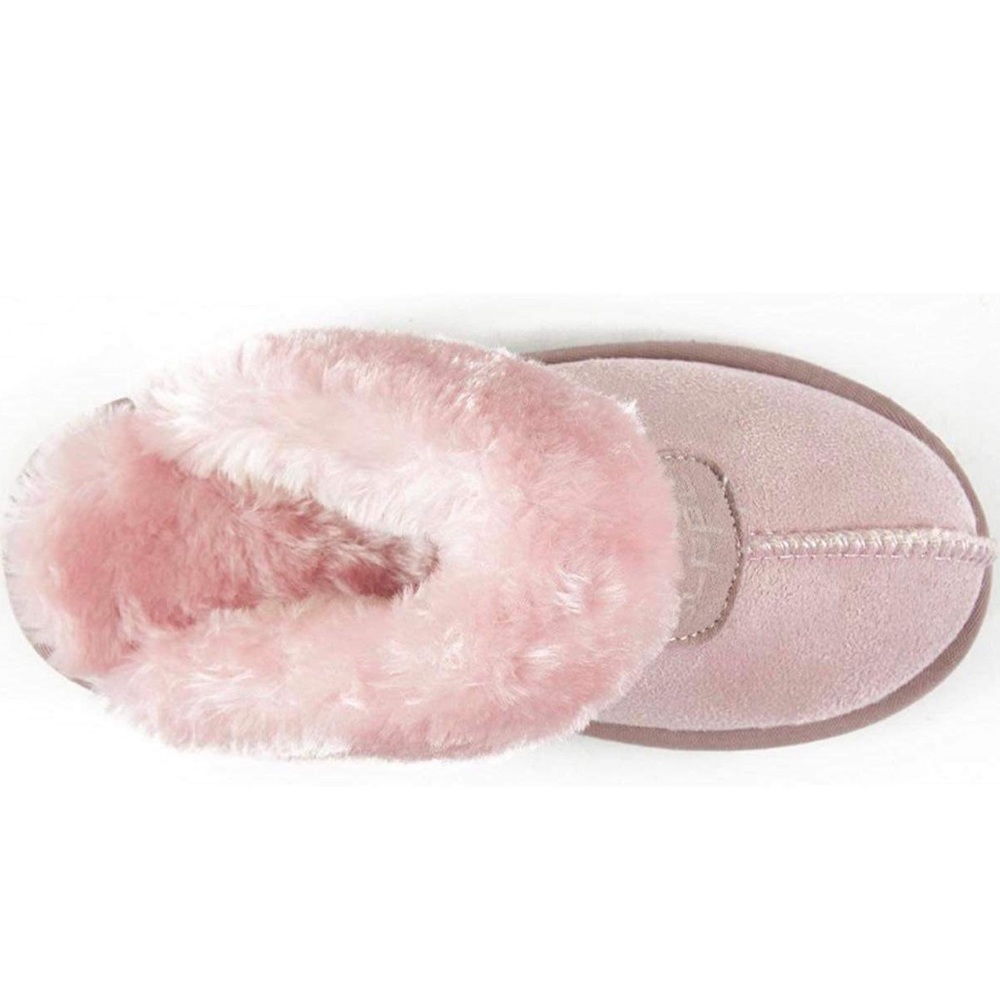 CLPP'LI Womens Slip on Faux Fur WarmWinter Mules Fluffy Suede Comfy slippers USA